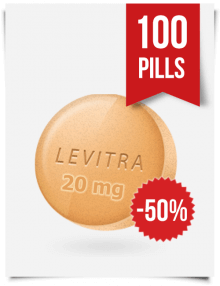 Generic Levitra 20 mg x 100 Tabs