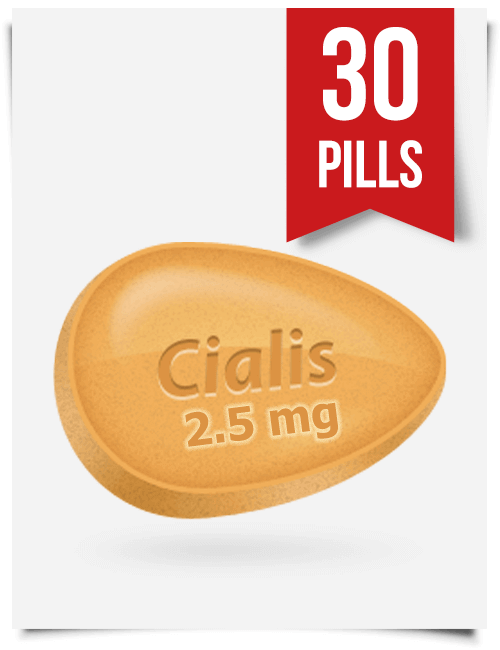 Generic Cialis 2.5 mg Daily x 30 Tabs