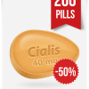 Generic Cialis 40 mg x 200 Tabs