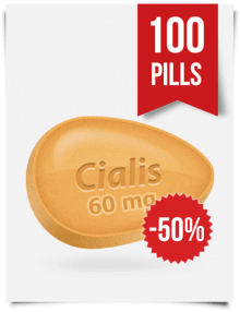 Generic Cialis 60 mg 100 Tabs