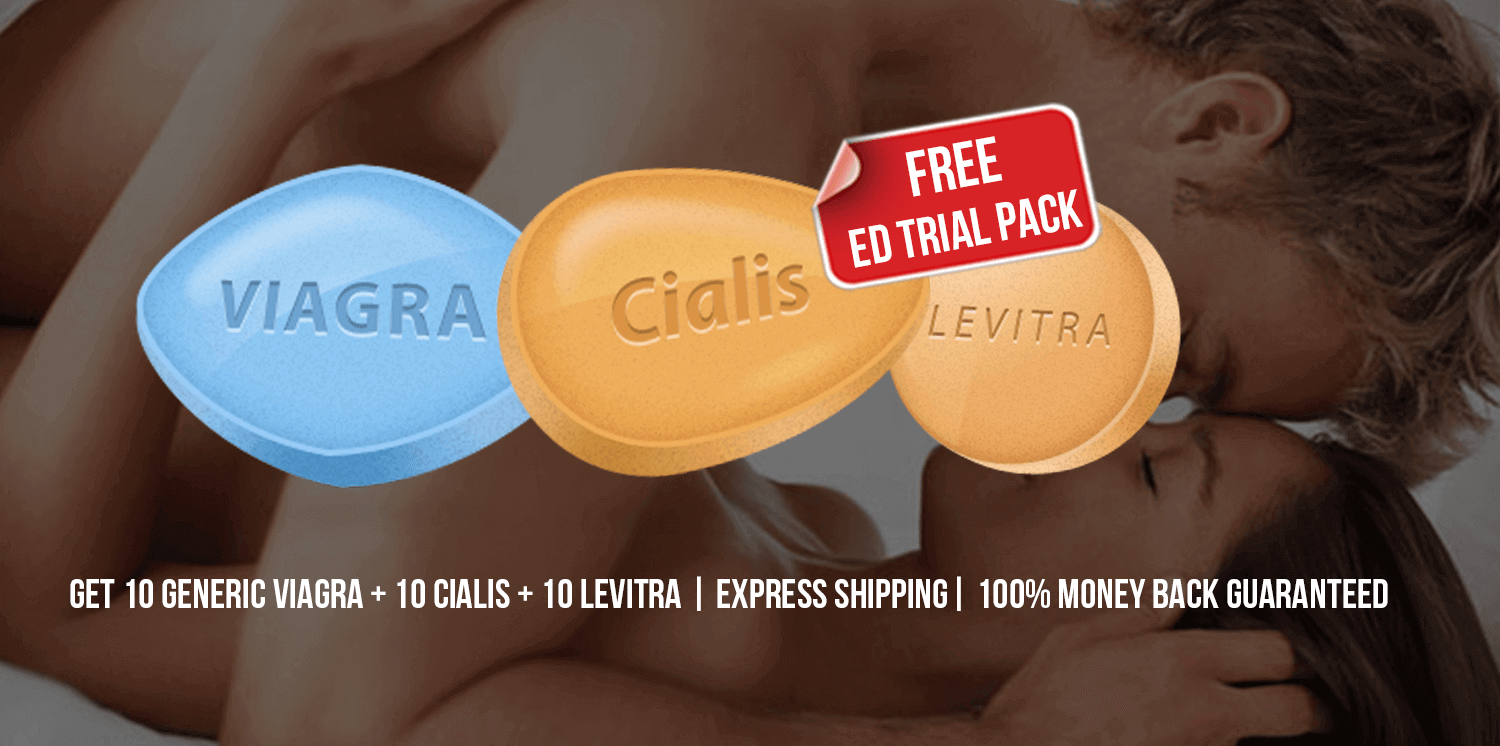 free generic Viagra, Cialis and Levitra samples ED trial pack