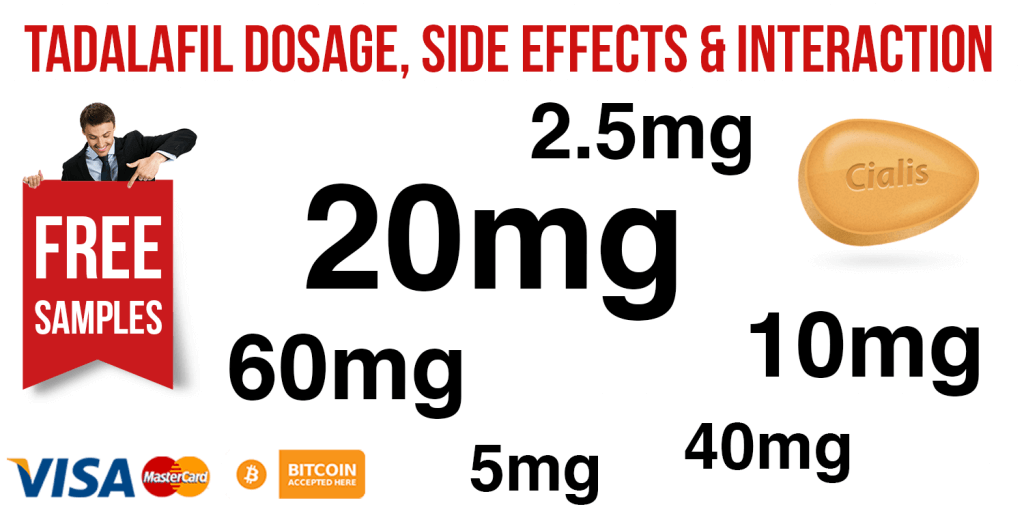 Dosage, side effects and interaction of Tadalafil
