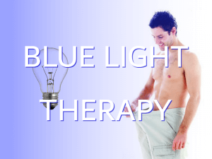 Blue light therapy